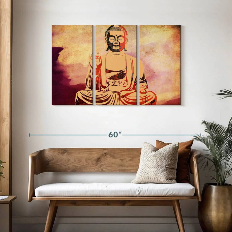 Leisha Warm Buddha, 28" H x 45" W