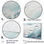 «Soft Color Minimal Beach Wave I - Coastal Beach», art mural encadré-1498079597-1498079598