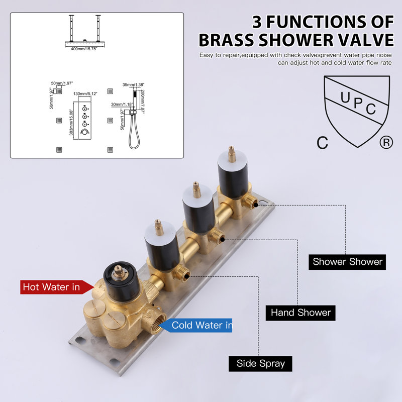 All-In-One Kit with Rough in-Valve, Oil Rubbed Bronze