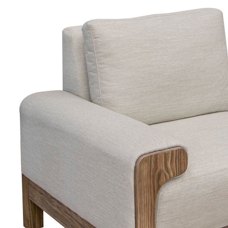 Fauteuil Sedona, White Polyester