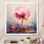 «Coral Elegance Single Pink Rose Blossoming», reproduction sur toile