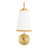 Aurevia 1 - Light 10''W Dimmable Wallchiere Armed Sconce with White Linen Shade