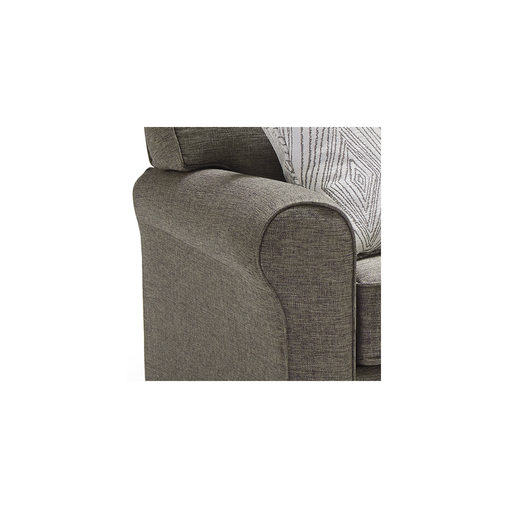 Shannon 36'' Upholstered Sleeper Sofa, Espresso, Dove Grey Performance