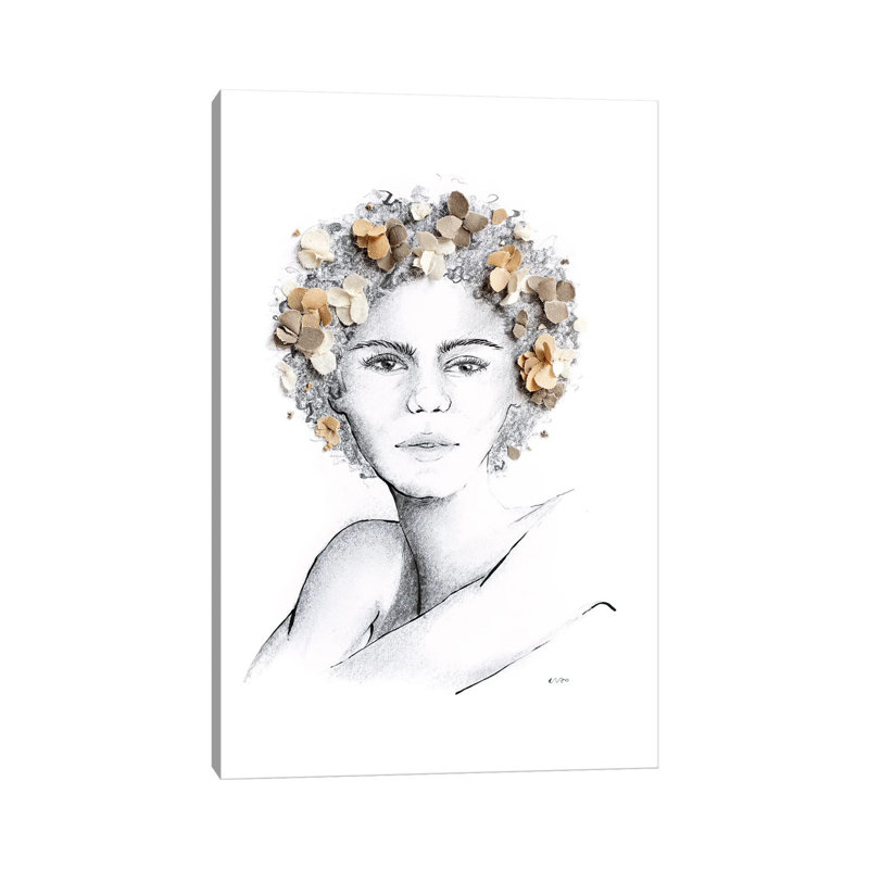 Flower Child 1 Piece Wrapped Canvas Painting, 20.32 cm H x 30.48 cm W