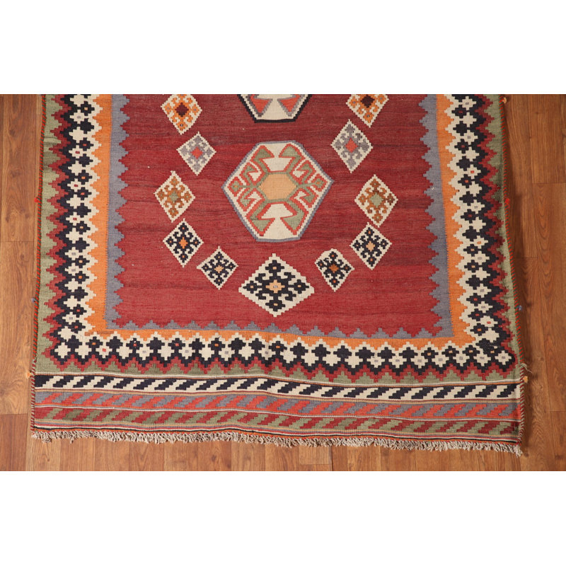 Tapis kilim à teinture végétale 4 x 7