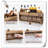 Delzora Wine Bottle & Glass Rack in Brown