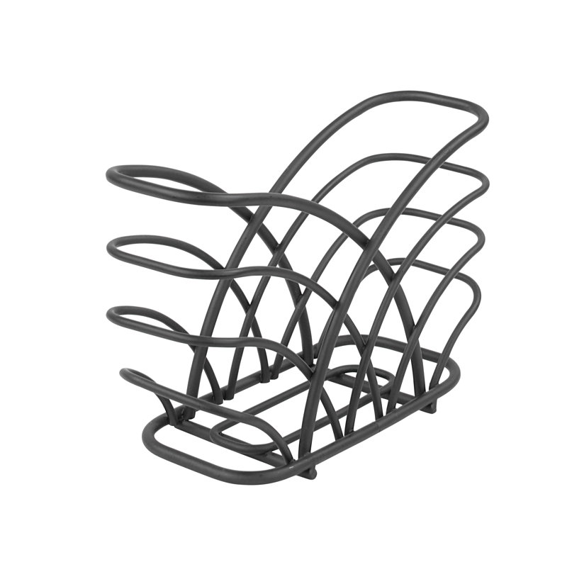 Porte-serviette fleur, Noir