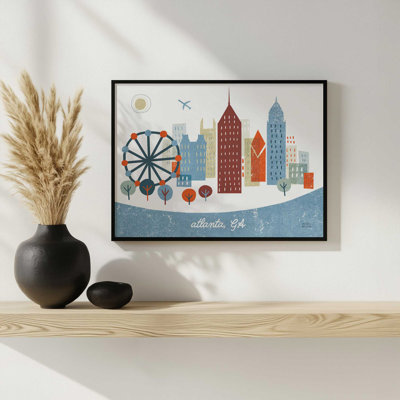 Colorful Atlanta by Michael Mullan Art Print