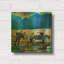 « Soirée en amoureux n° 1 » de Ronald West, tableau mural en métal doré, 30,5 cm x 30,5 cm-1806196243