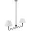 Luminaire suspendu en laiton Wave Squiggle-101991364