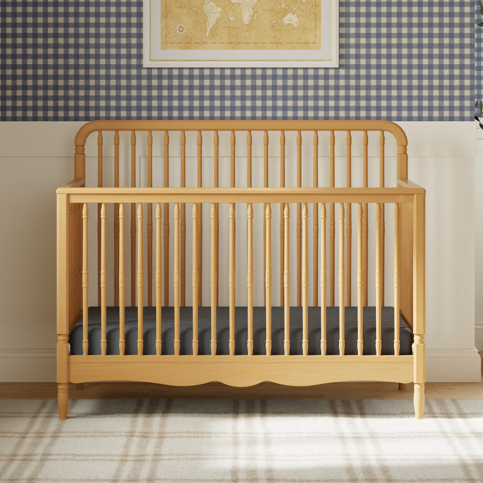 Liberty Pine Convertible Crib, Honey