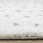 Wassily Collection Speckled Soft Pink Dots Indoor Cream Shag Area Rug-233629467