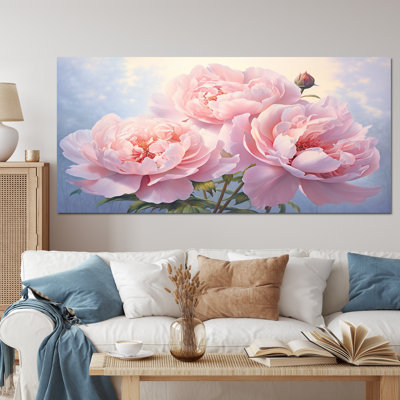 Pivoine rose II - art mural floral