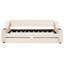 Lit de jour simple beige avec rangement pour accoudoirs et bloc d'alimentation fonctionnel-1338274990