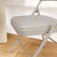 Ensemble de 2 chaises pliantes rembourrées avec dossier rembourré et chaises portatives à structure en métal pour le bureau à domicile et les événements