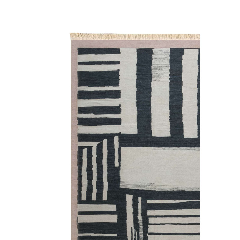 Tapis moderne à rayures abstraites