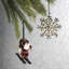 5'' Handmade Metal Christmas Hanging Figurine Ornament
