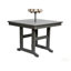Ensemble de salle à manger d'extérieur en PEHD, une table et quatre chaises. Le mobilier de salle à manger d'extérieur a des trous de parasol et convient. Il convient aux pelouses, aux jardins, aux cours et aux côtés de la piscine. Gris, imperméabl-130562347