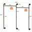 Maggio 205Cm Wall Mounter Clothes Rack-1237747065
