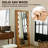 62.99"French-style vintage solid wood silver mirror dressing mirror