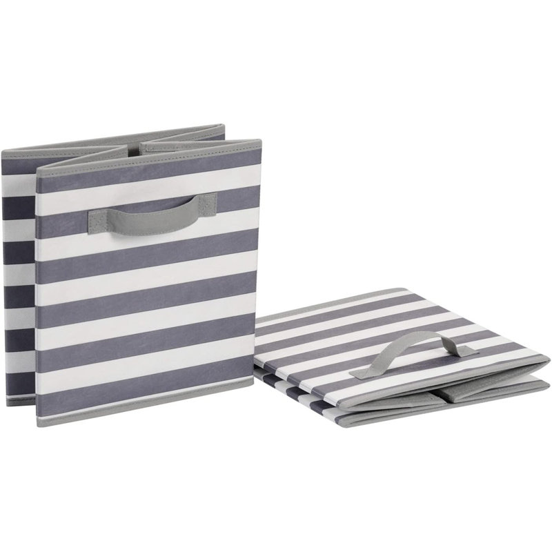 Collapsible Fabric Storage Bins With Handles, 13"X13"X13" Cube Organizer For Home, Office, Shelves, 6-Pack