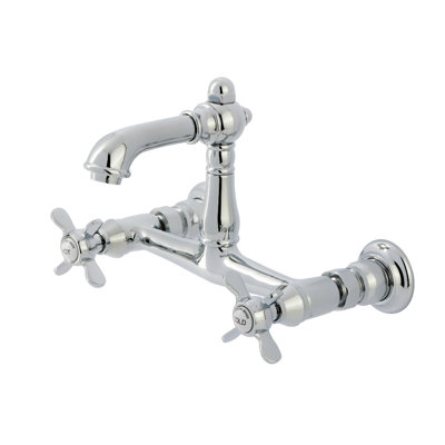 Kingston Brass Essex Two-Handle 2-Hole Wall Mount Bathroom Faucet