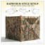 Store de chasse à 3 panneaux Camouflage avec installation de style Hub et filet transparent