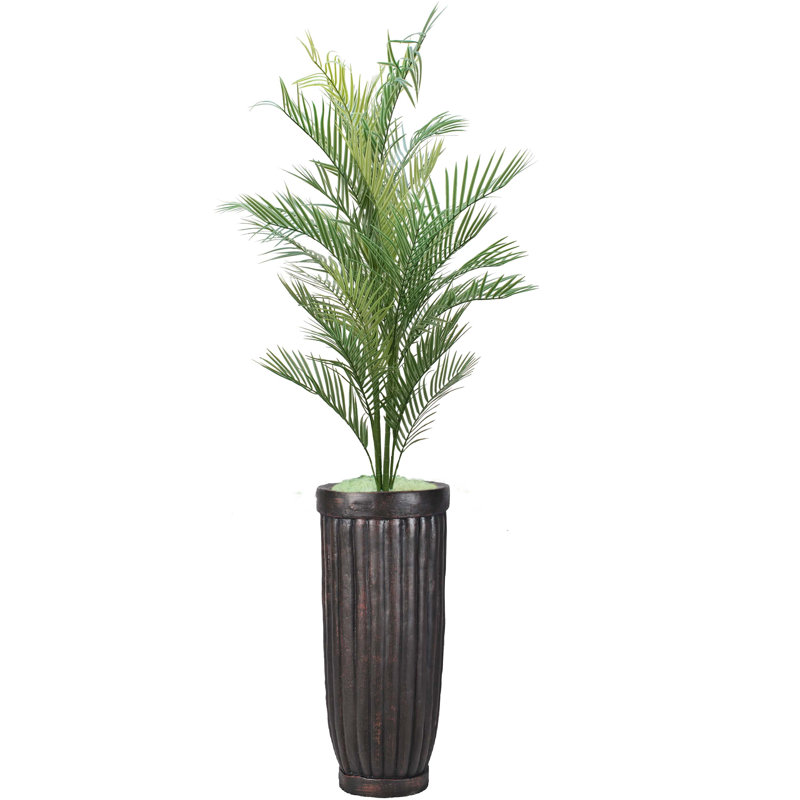 Palmier fluorescent haut de 48 po (lueur dans le noir) avec pot de fleurs Panama