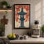 Autumn Stone Lantern Japandi - Wrapped Canvas-852294530-852294586