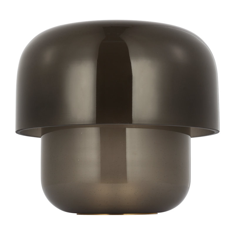 Kelly Wearstler Bolete 1-light Small Table Lamp in Hand Rubbed Antique Brass, 9.6" H x 10.3" W x 10.3" D, Black