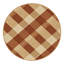 Tapis moelleux moelleux traditionnel à motif écossais brun - Reliure brun clair-1097164350