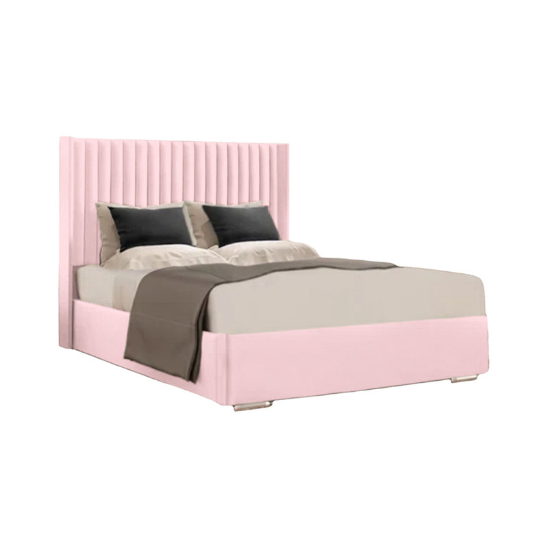 Chanteria Upholstered Bed, Single (3'), Pink