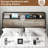 Tryston Lift Up Storage Queen Bed Frame & Charging Station, Rustic Gray-79173079-79444705