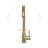 Kitchen Sink Faucet With Single Handles, Gold