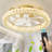 Hynda 19.68" - Dimmable Led Ceiling Fan With Led Lights and Remote Control and APP-1592509750