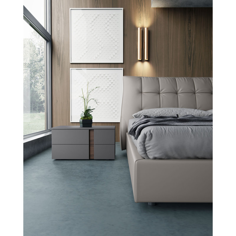 Park 2 - Drawer Nightstand, Right, Dark Gull Gray