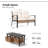 2 - Person Patio Loveseat With Coffee Table And Beige Cushions