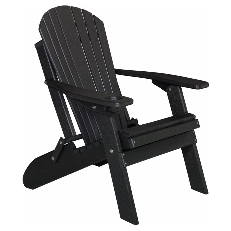 Brijido Outdoor Adirondack Chair, Black