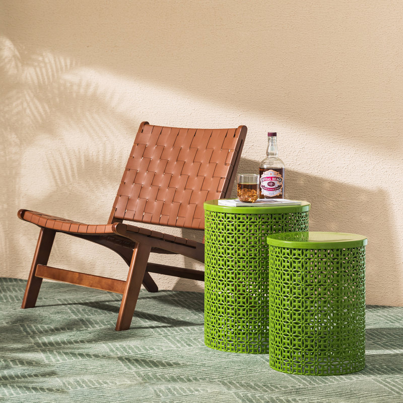 Tabouret de jardin Deasia, Vert