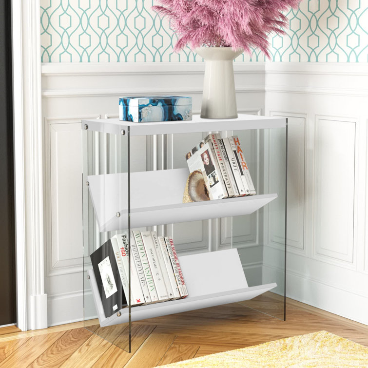 Allegonda Bookcase with Glass Frame