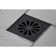 Kingston Brass Watercourse 4-Inch Square Grid Shower Drain with Hair Catcher