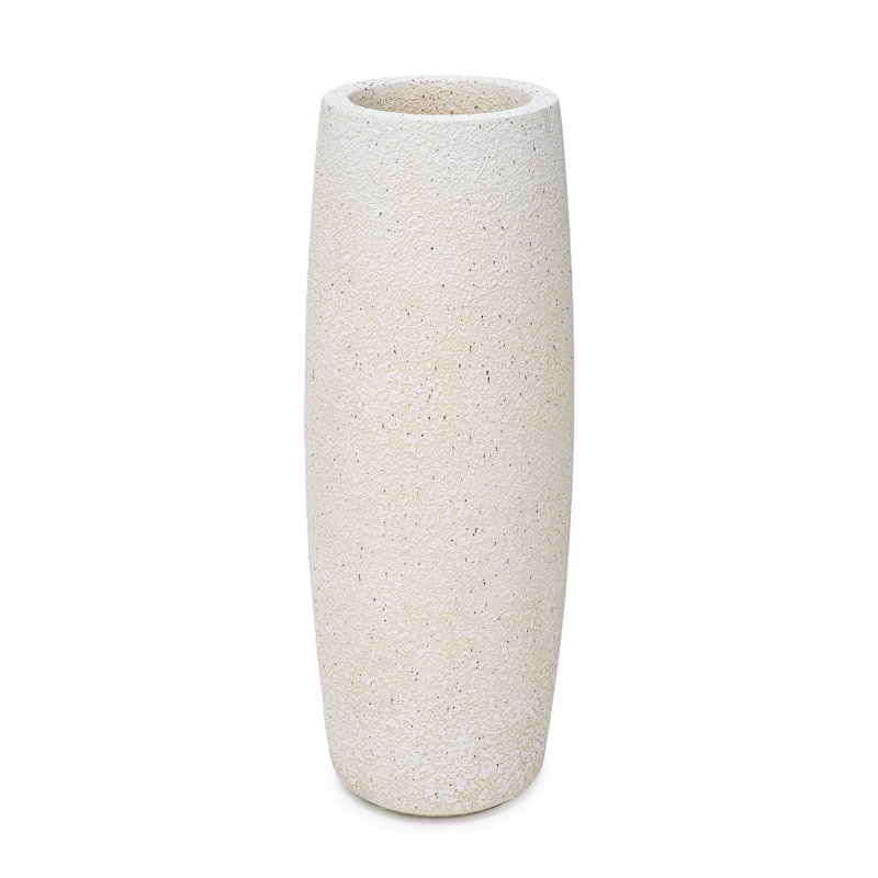 Pot à fleurs de style approximatif 36 po Ethelee, Blanc
