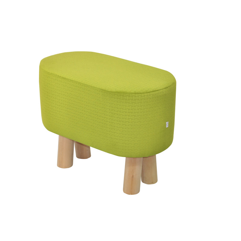 Kivi Polyester Blend Upholstered Bench, Lime green