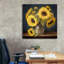 «Sunflowers In Pitcher» par Ashley Bradley, art mural sur toile-688097681