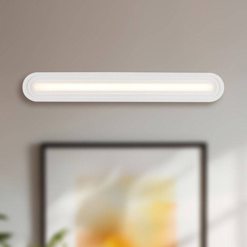 Éclairage pour meuble-lavabo 32 po Arco, 28 W, Blanc, 32,38 po de largeur