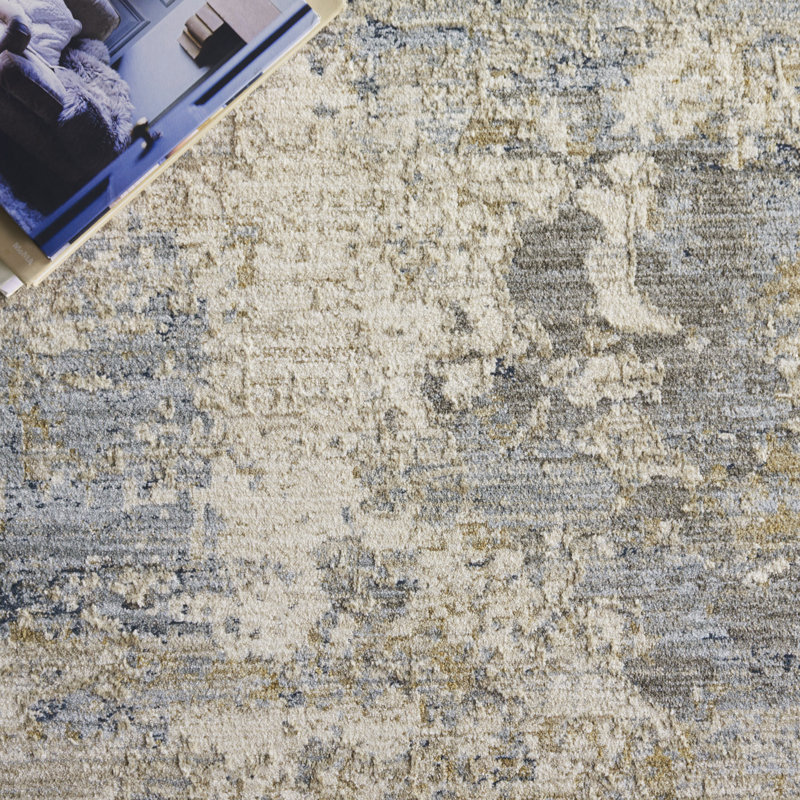 Mccuistion Treasure Performance Abstract Rug, Rectangle 5'3" x 7'6"