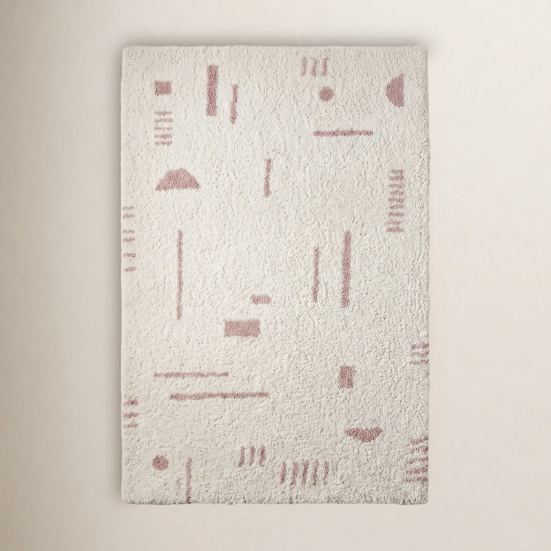 Tapis géométrique à poils longs Morin, Tapis de couloir 2 pi 2 po x 7 pi
