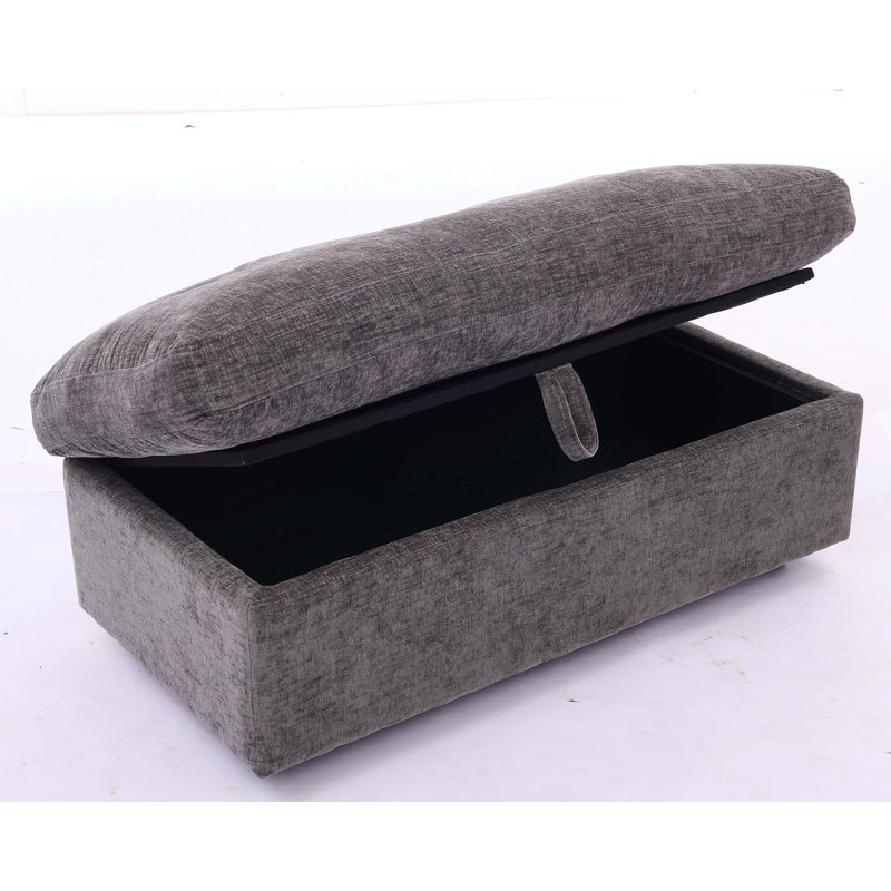 Canapé double inclinable avec dossier réglable et charge USB, Grey