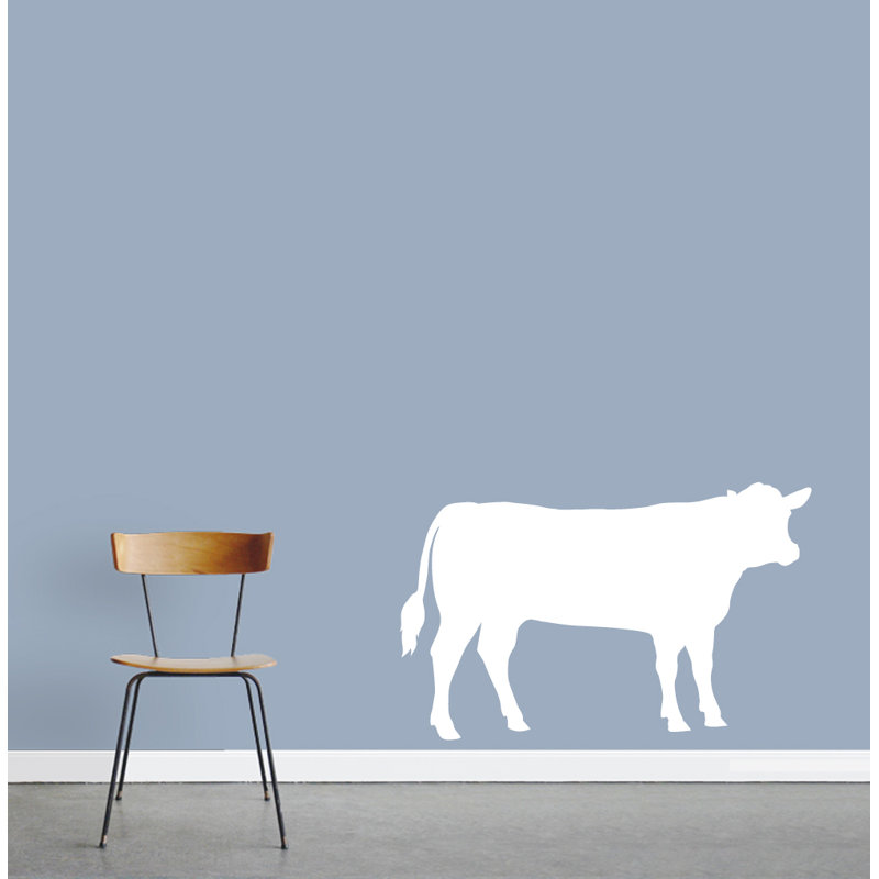 Décalcomanie murale vache, Blanc