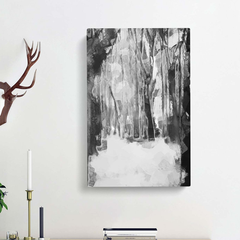 Forest Blur in Abstract - Wrapped Canvas, 91cm H x 60cm W x 3cm D